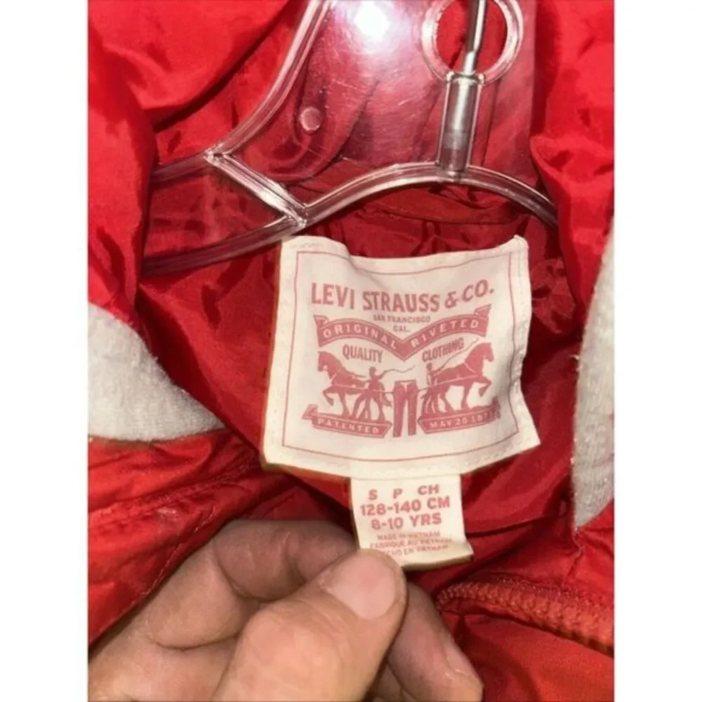 Kids‎ Levi's 2fer Puff VestRed Grey Small